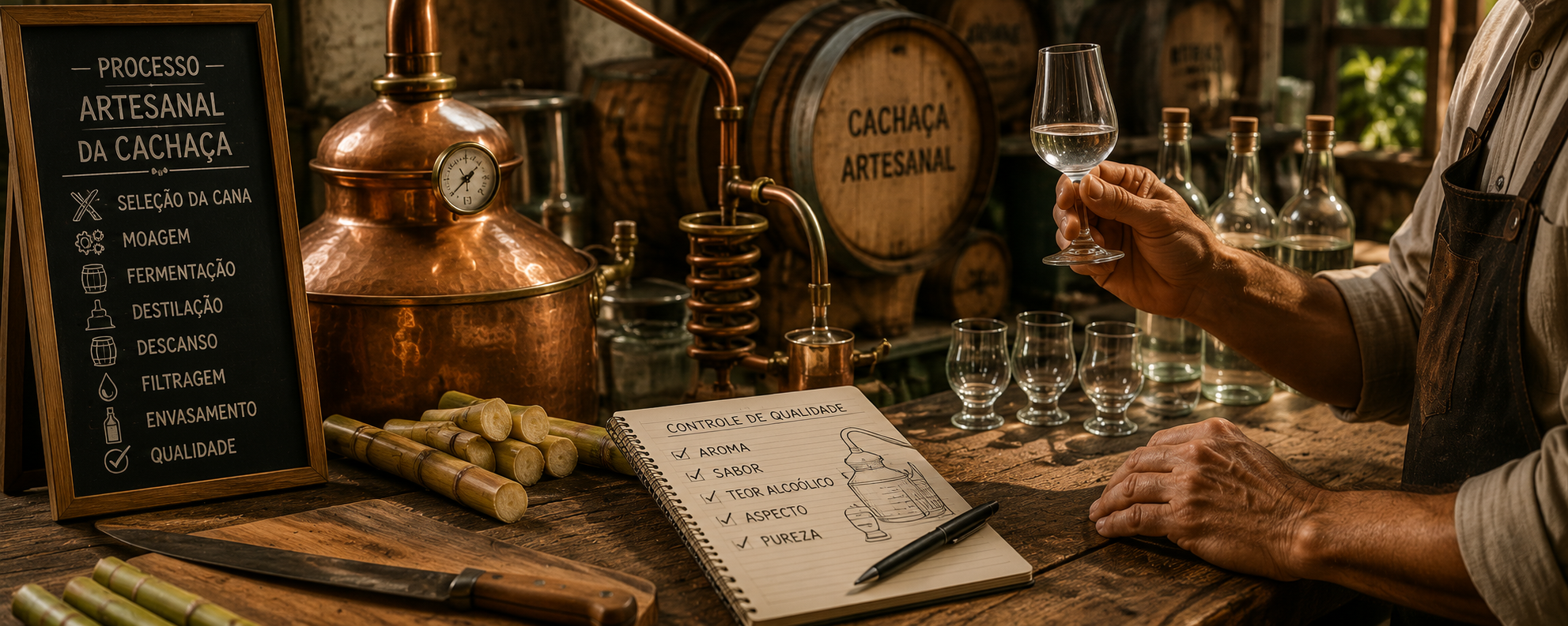 PRODUÇÃO ARTESANAL DE CACHAÇA